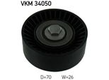 Skf Vkm 34050 - Oe 1387066 Puleggia Folle, Cinghia A V Per Fiesta V, Galaxy (WA6), Mondeo Iii, Mondeo Iv, S-Max (WA6), V70 Iii (135), S80 Ii (124)
