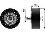 Gates T36211 - Puleggia Folle Oe 6200285, Cinghia A V Per Orion Iii (Gal), Fiesta Iii, Escort Vii, Escort Vi, Escort V