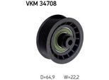 Skf Vkm 34708 - Puleggia Folle Oe 1731730, Cinghia A V Per Transit V363, Transit, Transit Custom, Tourneo Custom