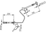 Bosch 1 987 476 199 - Oe 13 116 136 Bremsschlauch FüR Zafira B, Zafira A, Meriva B (S10), Meriva (X03), Combo Tour, Combo, Astra H, Astra (A04), Astra G