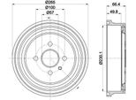 Hella 8DT 355 303-471 - Tamburo Del Freno Oe 568063 Per Astra G, Combo Tour, Vectra B (J96)