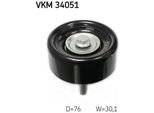 Skf Vkm 34051 - Oe 1119938 Puleggia Folle, Cinghia A V Per Transit, Fiesta V, Maverick, Mondeo Iii, Mondeo Iv