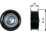Gates T36469 - Puleggia Folle Oe 51800046, Cinghia A V Per Giulietta (940), Mito (955), 500L (351, 352), Bravo, Punto, Idea