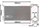 Van Wezel 13005251 - Condensatore Aria Condizionata Oe 92100 AX800 Per Juke (F15), Micra Iii (K12), Note (E11, NE11), Tiida (C11)