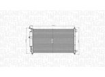 Magneti Marelli 350203829000 - Condensatore Aria Condizionata Oe 92100 AX800 Con Essiccatore Per Tiida (C11), Note (E11, NE11), Micra Iii (K12), Juke (F15)