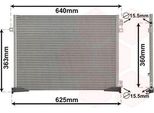 Van Wezel 43005400 Condensatore Climatizzatore Condensatore Climatizzatore Per Renault Trafic Ii Furgone (Fl)