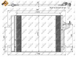 Nrf 350052 - Oe 1693590 Condensatore Aria Condizionata Con Essiccatore Per C-Max, Focus Iii, Grand C-Max