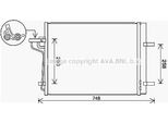 Prasco FD5647D - Oe 1785765 Condensatore Aria Condizionata Con Essiccatore Per Focus Iii, Kuga Ii, Tourneo Connect, Transit Connect