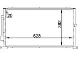 Mahle Ac 258 000S - Condensatore Aria Condizionata Oe 1116809 Per Mondeo Iii