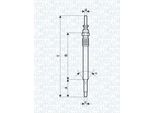 Magneti Marelli 062900009304 - Candeletta Per Zafira A, Vectra B (J96), Sintra (Apv), Frontera B (U99), Astra G