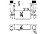 Mahle Ci 264 000S - Oe 82 00 471 884 Intercooler Per Clio Ii, Clio Iii, Modus (F/JP0)
