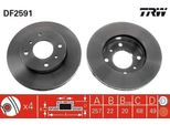 Trw DF2591 - Disco Freno Oe 40206 71E05 Per Almera Ii (N16), Primera (P10), Primera (P11), Primera (W10)