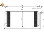 Nrf 350051 - Condensatore Aria Condizionata Oe 1684204 Con Essiccatore Per C-Max, Focus Iii, Grand C-Max