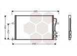 Van Wezel 18005259 - Condensatore Aria Condizionata Oe 1022553 Per Cougar, Mondeo Ii
