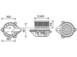 Prasco OL8624 - Motore Soffiante Oe 2761400QAC Per Primastar (X83), Vivaro (J7), Vivaro (F7), Vivaro A (E7), Vivaro A (X83), Trafic Ii (El), Trafic Ii (Jl), Trafic Ii (Fl)
