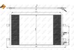 Nrf 35846 - Condensatore Aria Condizionata Oe 1371571 Per Transit, Transit Tourneo