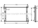 Prasco FDA2325 - Oe 1141490 Radiatore, Raffreddamento Motore Per Fiesta V, Fusion, 2 (Dy)