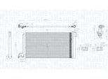 Magneti Marelli 350203796000 - Oe 1684204 Condensatore Aria Condizionata Con Essiccatore Per Grand C-Max, Focus Iii, C-Max
