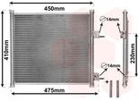 Van Wezel 18005262 - Condensatore Aria Condizionata Oe 1026928 Per Ka (Rb), Street Ka (RL2)