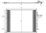Nrf 350375 - Oe 1768267 Condensatore Aria Condizionata Con Essiccatore Per Focus Iii
