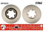 Trw DF4553 - Disco Freno Oe 40206 VE800 Per Navara (D22), Pathfinder Ii (R50), Pick-Up (D22)