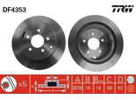 Trw DF4353 - Disco Freno Oe 43206 CK000 Per Murano I (Z50), Murano Ii (Z51)