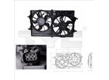 Tyc 810-0016 - Ventola Radiatore Oe YS4H 8C607 Aa Per Focus Ii, Focus (Dnw), Focus (Dfw), Focus (Daw, Dbw), Focus C-Max (DM2)