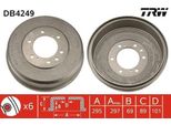 Trw DB4249 - Tamburo Freno Oe 43206 0W710 Per Navara (D22), Pathfinder Ii (R50), Pick-Up (D21), Pick-Up (D22)