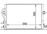 Mahle Ac 158 000S - Condensatore Aria Condizionata Oe 1 033 778 Per Mondeo Ii, Cougar