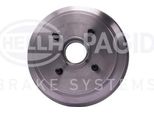 Hella 8DT 355 300-601 - Tamburo Freno Oe 1151001 Con Mozzo Ruota Per Fiesta V, Fusion, 2 (Dy)
