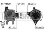 Era 210432A - Alternatore Oe 1140135 Per Fiesta V, Fusion, 2 (Dy)