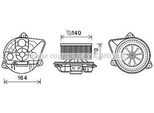 Prasco OL8623 - Motore Soffiatore Oe 2761400QAB Per Primastar (X83), Vivaro (J7), Vivaro (F7), Vivaro A (E7), Vivaro A (X83), Trafic Ii (Jl), Trafic Ii (Fl), Trafic Ii (El)