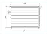 Valeo 822603 - Condensatore Aria Condizionata Oe 5139233 Con Essiccatore Per Ranger (Tke)