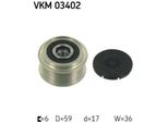 Skf VKM03402 Ruota Libera Alternatore Oe 5M5Q10344AA Compatibile Con Focus, Galaxy, Mondeo, S-Max, Tourneo, Transit, C-Max