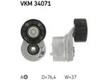 Skf Vkm 34071 - Oe 1096484 Puleggia Tenditore, Cinghia A V Per Transit