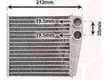 Van Wezel 13006256 Scambiatore Di Calore Riscaldamento Interno Radiatore Per Nissan Micra Iii (K12) Micra C+C Iii (K12)