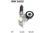 Skf Vkm 34032 - Oe 1125419 Puleggia Tenditore, Cinghia A V Per Mondeo Iii, Transit, X-Type (X400)
