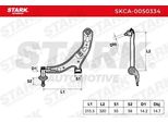 Stark SKCA-0050334 - Braccio Di Controllo Oe 54500 4M411 Per Almera Ii (N16)