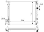 Nrf 59271 - Oe 214101809R Radiatore, Raffreddamento Motore Per Espace V (Jr), Kadjar (Ha, Hl)