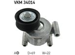 Skf Vkm 34014 - Oe 1251661 Puleggia Tenditore, Cinghia A V Per Focus Ii, Focus C-Max (DM2), C-Max, 5 (Cw), 5 (CR19), 3 (Bl), V50 (545), S40 Ii (544), C30 (533)