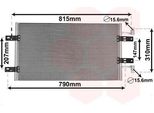 Van Wezel 43005451 - Condensatore Aria Condizionata Oe 93857126 Per Primastar (X83), Vivaro (J7), Vivaro (F7), Vivaro A (E7), Trafic Ii (Jl), Trafic Ii (Fl), Trafic Ii (El)