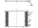 Nrf 350456 - Condensatore Aria Condizionata Oe 1834039 Per Fiesta Vi, Ka+ (Fk), Tourneo Connect, Transit Courier, B-Max