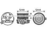 Prasco DN8383 - Motore Soffiatore Oe 272269U01A Per Micra Iii (K12), Note (E11, NE11)