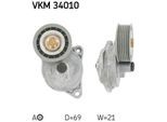 Skf Vkm 34010 - Puleggia Tenditore Oe 1061459, Cinghia A V Per Cougar, Focus (Daw, Dbw), Transit Connect, Tourneo Connect, Mondeo Ii, Maverick, Focus (Dnw), Focus (Dfw)