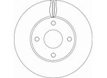 Trw DF6593 - Disco Freno Oe 2095058 Per Fiesta Vii