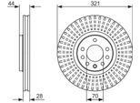 Bosch 0 986 479 571 - Oe 5 69 017 Disco Freno Per Astra H, Zafira B