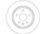 Trw DF6846 - Disco Freno Oe 13597355 Per Astra K