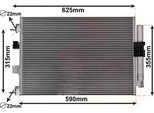 Van Wezel 18015709 - Condensatore Aria Condizionata Oe 2012806 Con Essiccatore Per Focus Iii, C-Max, Grand C-Max, Kuga Ii, Tourneo Connect, Transit Connect