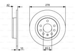 Bosch 0 986 479 515 - Oe 5 69 122 Disco Freno Per Astra H, Astra (A04), Zafira B