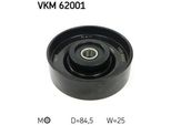 Skf Vkm 62001 - Oe 11925 9F600 Puleggia Tenditore, Cinghia A V Per Almera Ii (N16), Almera Tino (V10), Primera (P11), Primera (P12)